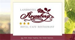 Desktop Screenshot of landhotel-rosenberg.de