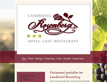 Tablet Screenshot of landhotel-rosenberg.de